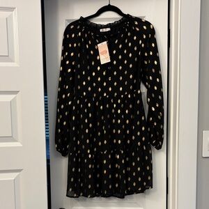 Black and Gold Dress